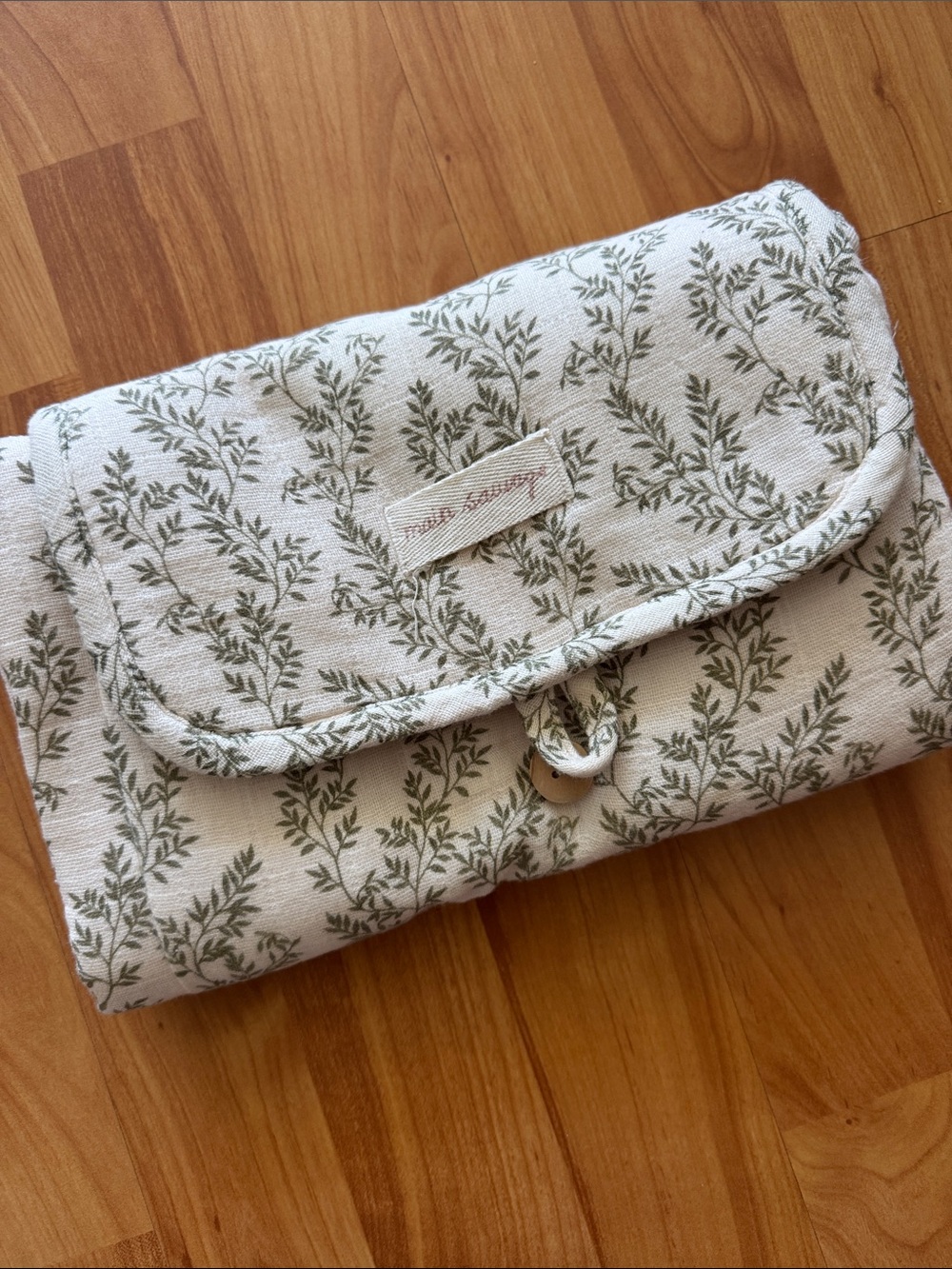 Floral Print portable baby changing pad